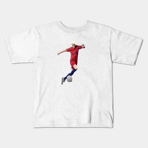 USA's Megan Rapinoe Kids T-Shirt by Webbed Toe Design's